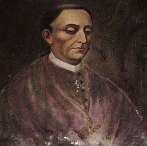 Fuente: Retrato de Diego de Landa Calderón, obispo de Yucatán, colgado en el Camarín de la Virgen del convento de Izamal.
