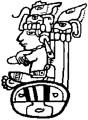 Dios del maíz tonsurado, códice de París.