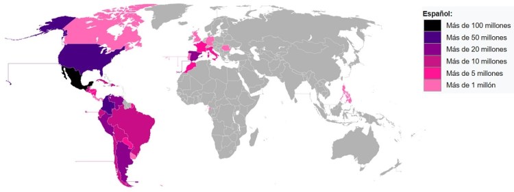 Hablantes de español en el mundo