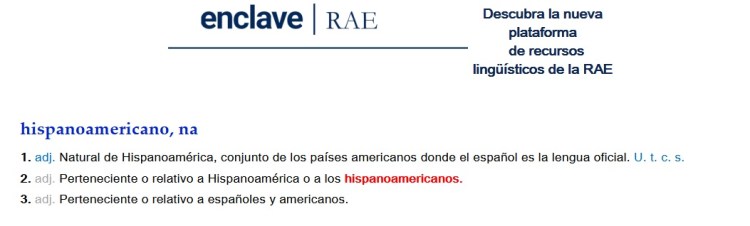 Hispanoamericano RAE