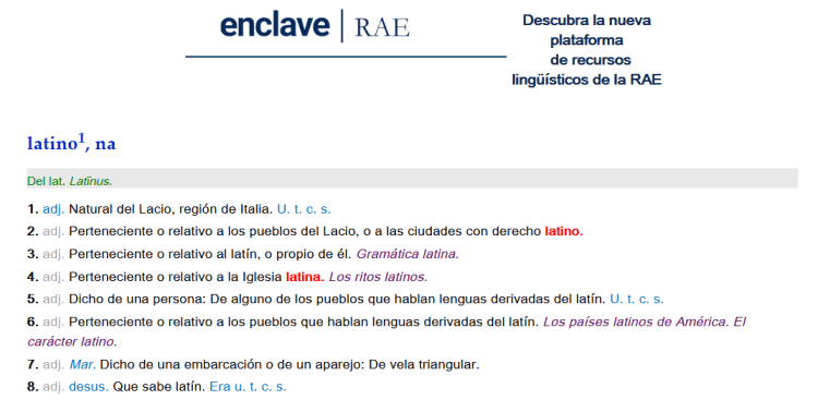 RAE latino