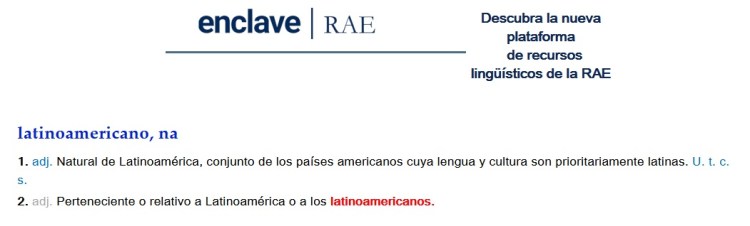 RAE latinoamericano